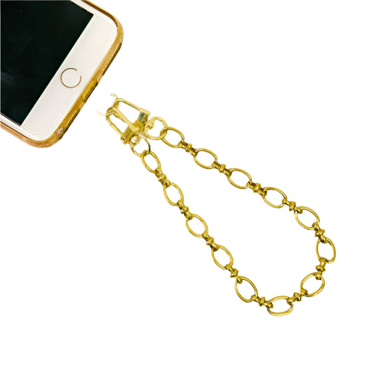 gold link Chic Chain Phone Wrist Lanyard