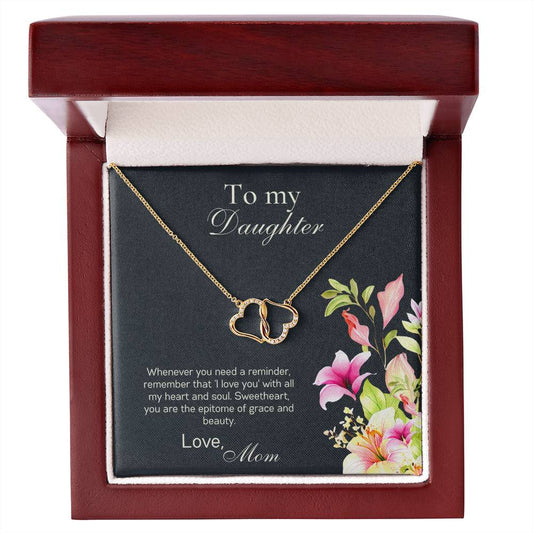 To my Daughter from Mom ,Daughter Necklace, Gift for Daughter, Daughter Jewelry, Mother Daughter, Birthday Gift, Meaningful Gift