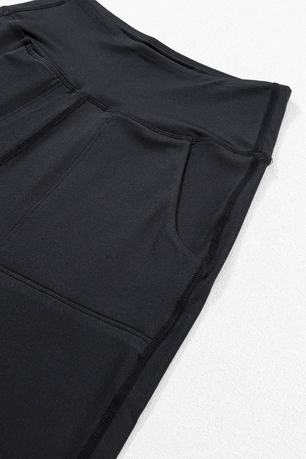 Black Exposed Seam High Waist Pocketed Joggers, Women's Butter Joggers Soft Comfy Athleisure Jogger Pants With Pockets Activewear Yoga Pants Standard & Plus Size: S-3X