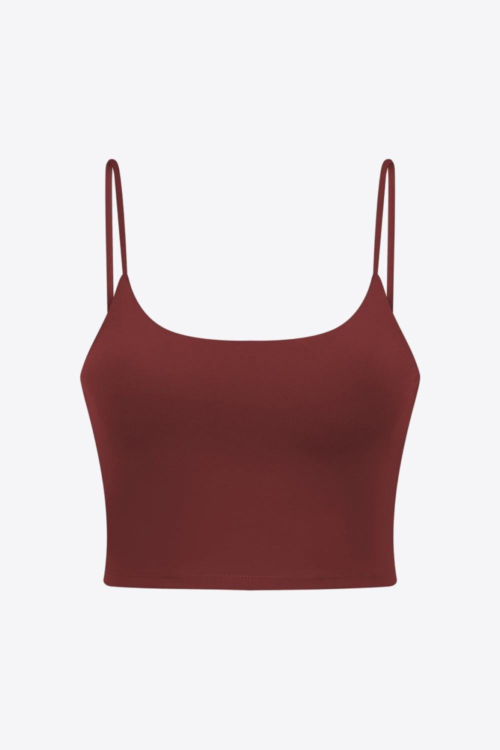 Feel Like Skin Scoop Neck Sports Cami - La Pink
